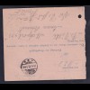 DR. Postanweisung mit Krone-Adler 20 Pf. von 1893 nach Memel