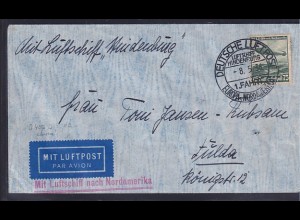 DR., Zeppelin-Brief, Nordamerika Fahrt mit EF. 607 
