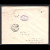 DR.,Ganzsache-Umschlag 15 Pf. Germania + Mi-Nr. 89 als R-Brief gelaufen