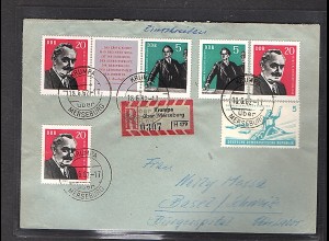 DDR. Mi.-Nr. ZD, 893-894 auf Ausland-Brief mit Erstagstempel
