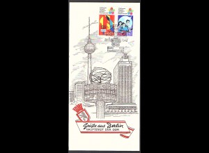 DDR - Gedenkblatt, Grüße aus Berlin, C1-1973