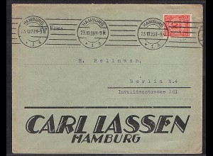 DR. Reklame-Brief, Carl Lassen Hamburg