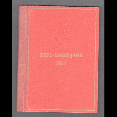 DDR., Karl-Marx Büchlein mit Karl-Marx-Ausstellung-Sonderstempel
