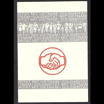 DDR - Gedenkblatt, Solidarität mit Vietnam , B4-1969