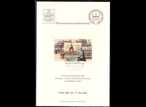 DDR - Gedenkblatt, 800 Jahre Hamburger Hafen