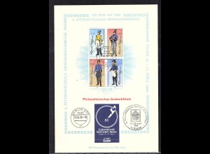 DDR - Gedenkblatt, 6. Internationale Briefmarkenmesse Essen, B11-1986