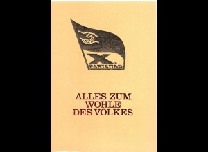 DDR - Gedenkblatt, X. Parteiteg SED, A7-1981 b